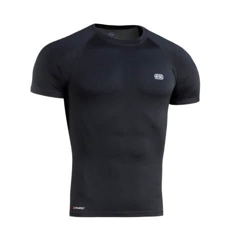 M-Tac T-shirt Ultra Light Polartec i sort, lavet af Power Dry materiale, svedtransporterende og hurtigtørrende til træning og outdoor aktiviteter.