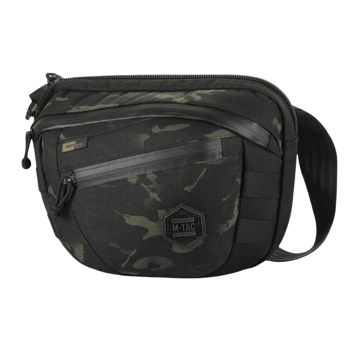 M-Tac Sphaera Hex Hardsling Bag Large Elite i sort camouflage design.
