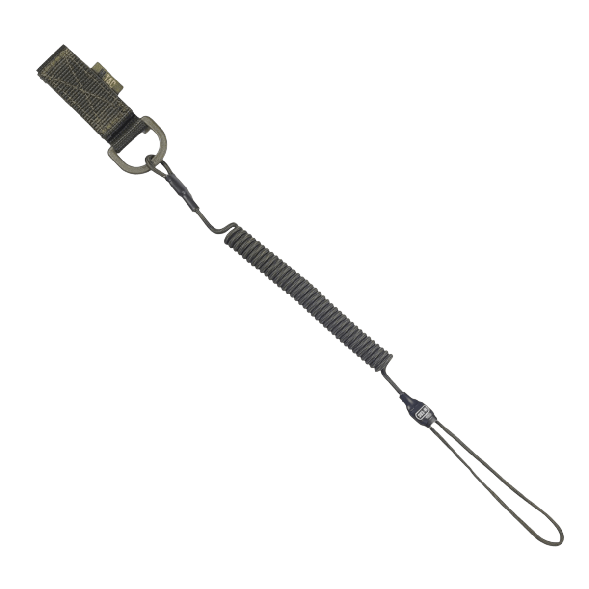 M-Tac Safety Cord Medium Kombineret med D-ring til sikring af våben og genstande med MOLLE-system, uden karabinhager.