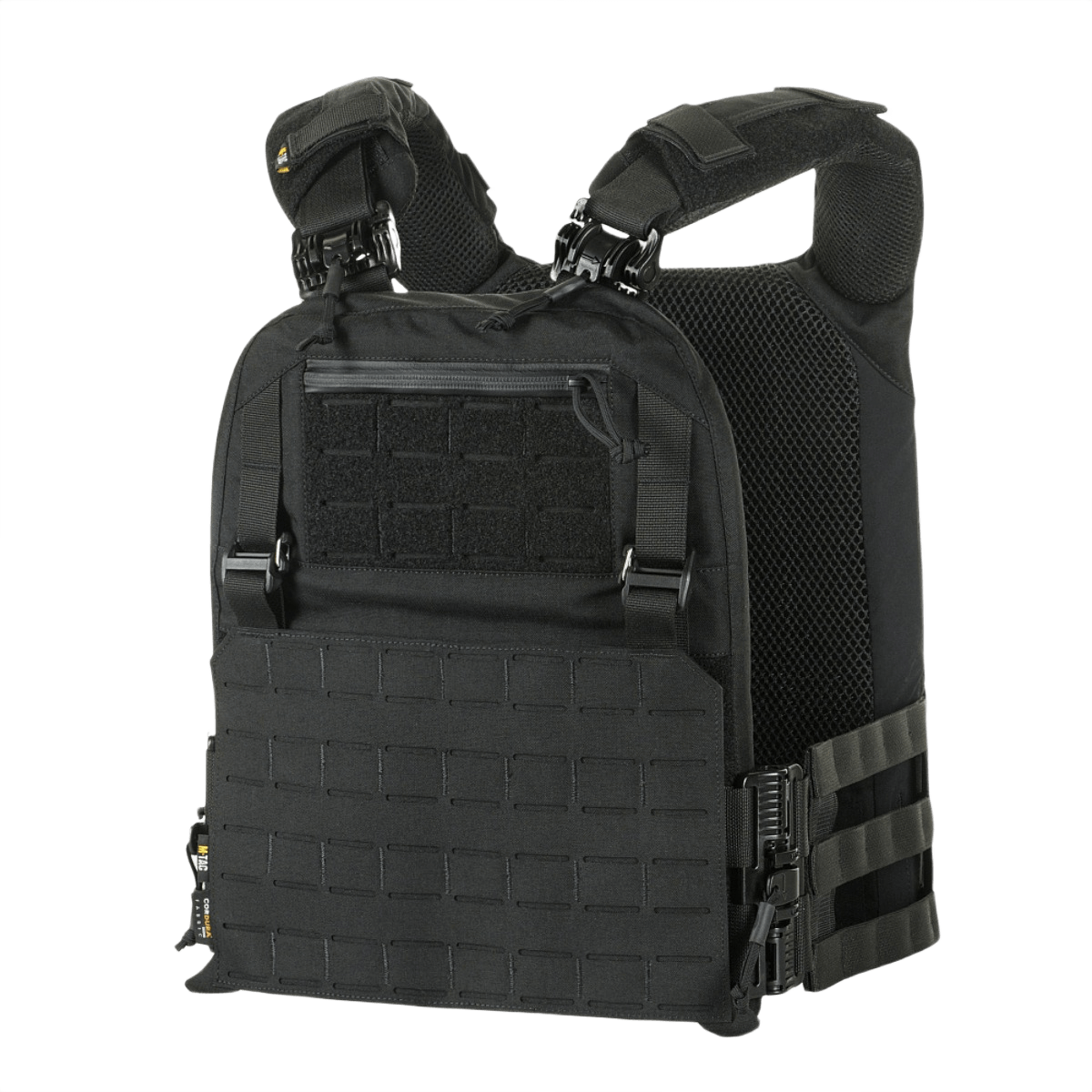 M-Tac Plate Carrier Cuirass FAST QRS XL Gen.II i slitstærkt Cordura 500D med justerbare skulderstropper til ESAPI plader.