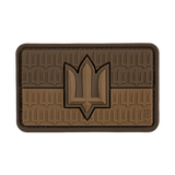 M-Tac patch Ukraina-flagget med ZSU Trident PVC