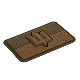 M-Tac patch Ukraina-flagget med ZSU Trident PVC