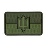M-Tac patch Ukraina-flagget med ZSU Trident PVC