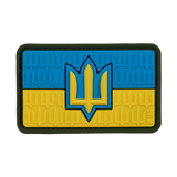 M-Tac patch Ukraina-flagget med ZSU Trident PVC
