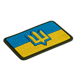 M-Tac patch Ukraina-flagget med ZSU Trident PVC