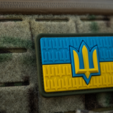 M-Tac patch Ukraina-flagget med ZSU Trident PVC
