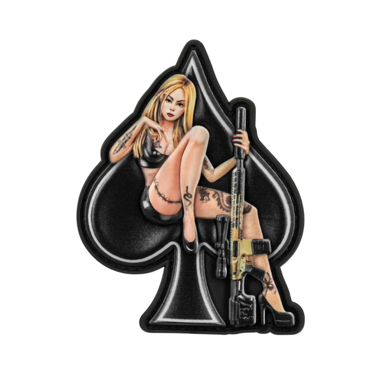 M-Tac patch Lady of Spades PVC