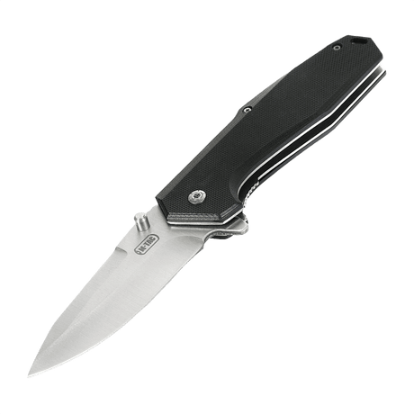 M-Tac Outdoor & Militær foldekniv - Type 5 med krom rustfrit stål klinge og aluminiumshåndtag, ideel til EDC-udstyr.