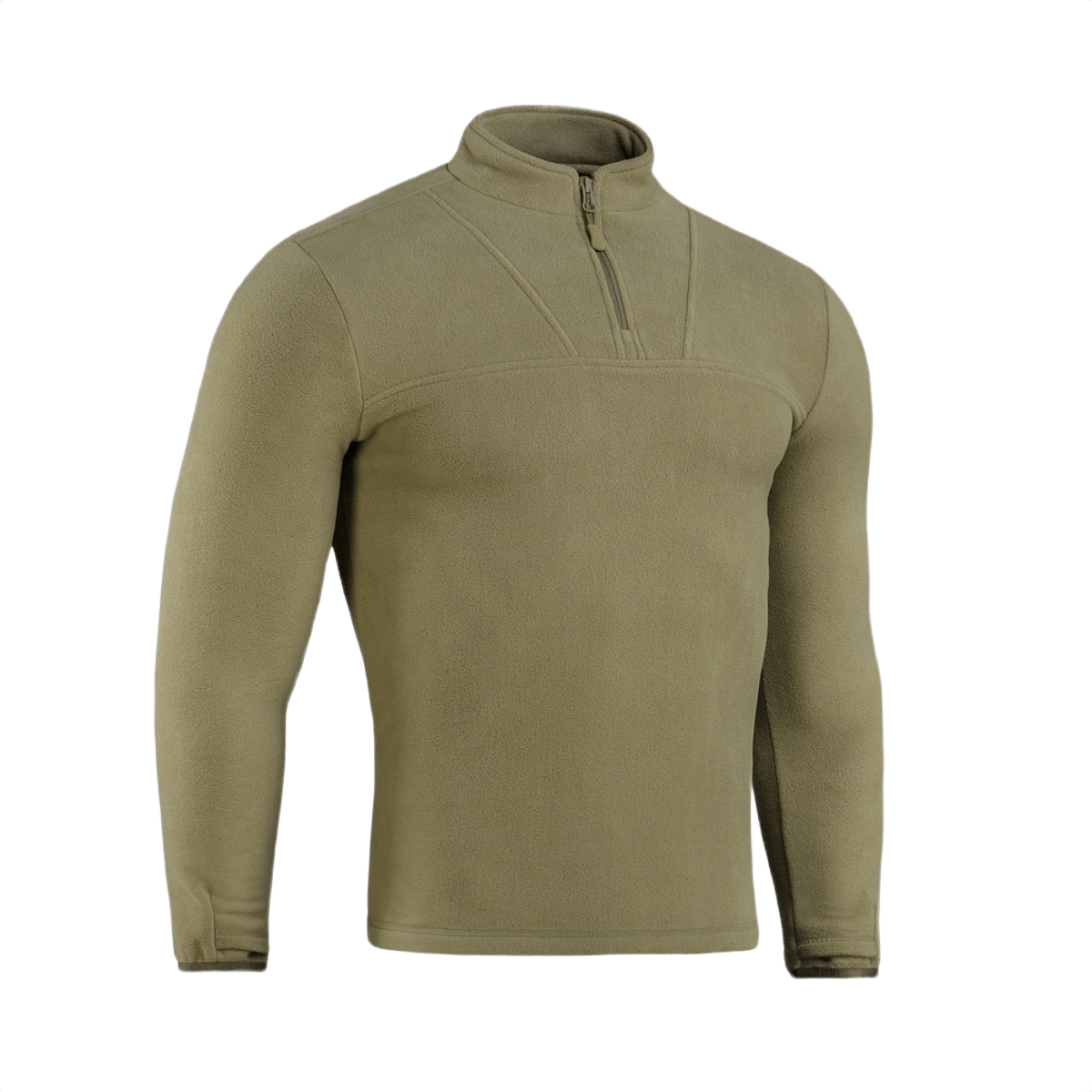 M-Tac Delta Fleece Jakke til udendørs aktiviteter med tommelhuller og varm, let fleece. Perfekt til koldt vejr.