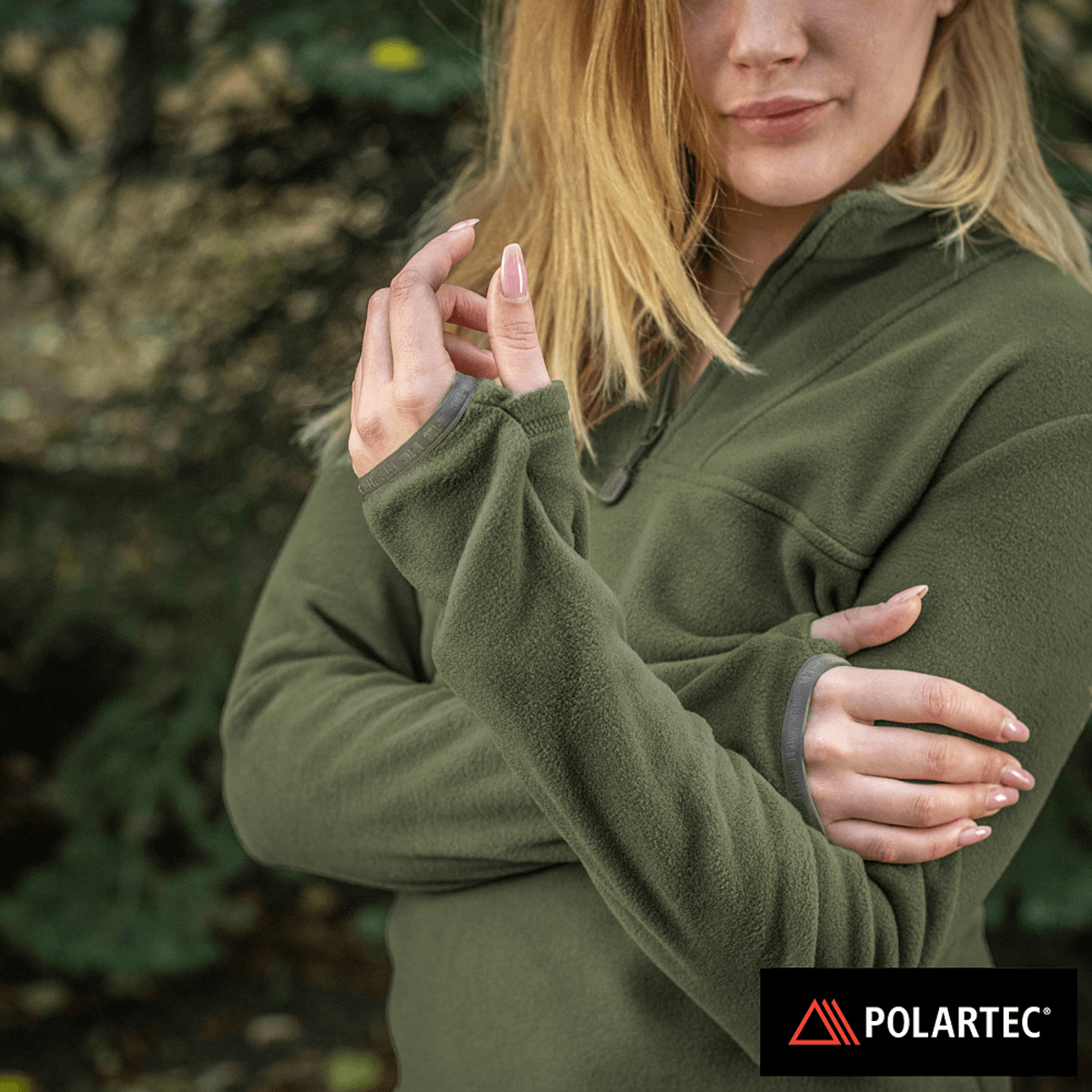 M-Tac Delta Polartec Fleecejakke Dame - komfortabel og varm jakke i grønt design fremstillet af let, åndbart Polartec® materiale.