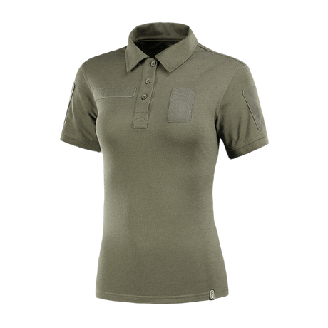 M-Tac Tactical Polo-Shirt 65/35 Lady i slidstærk bomulds-polyester til kvinder med velcro til mærker og ID.