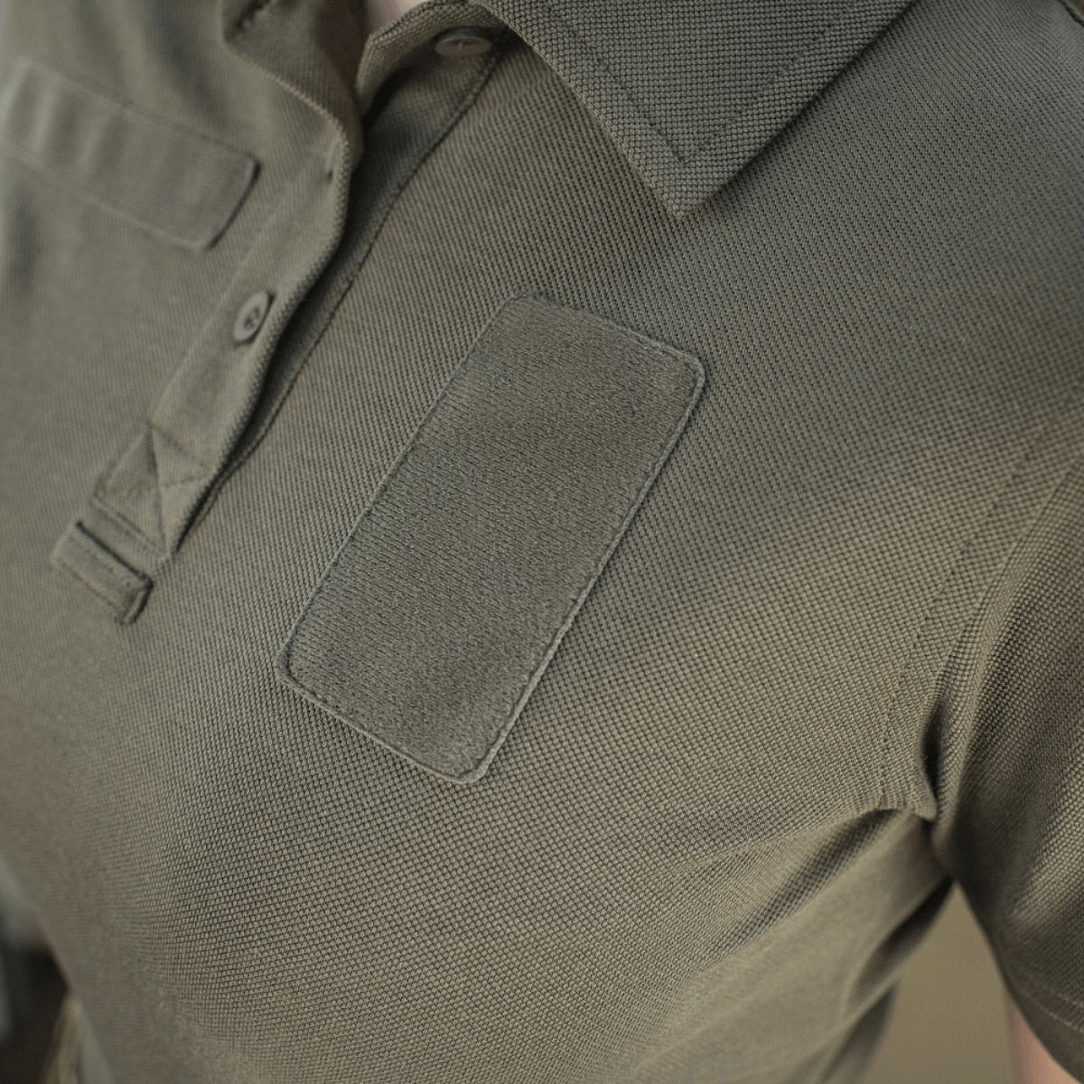 M-Tac Tactical Polo-Shirt 65/35 Lady i slidstærk bomulds-polyester, kvindelig pasform, velcro til mærker, loop til badge.