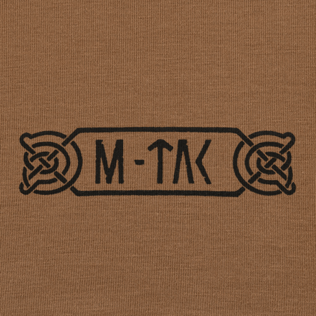 M-Tac T-Shirt Odin med nordisk design og Odin symbolik på brun baggrund.