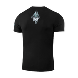 M-Tac T-Shirt Odin Mystery med unikt Odin-print bagpå, nordisk mytologi tema, sort, komfortabelt bomuldsblanding.