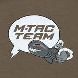 M-Tac T-Shirt Comics Drone Girl med kreativt droneprint i comic-stil og tekst 'M-TAC TEAM'. Hylder ukrainske droneoperatører.