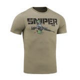 M-Tac T-Shirt Talpa med sjov snigskytte print af en blind muldvarp i bomuldsblanding, komfortabel og stilfuld.