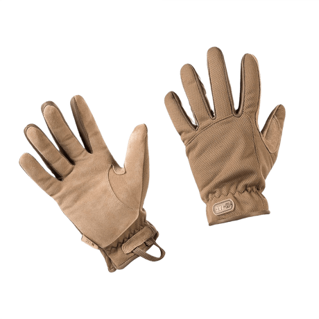 M-Tac Handsker Scout Tactical med læderhåndflader og fleksible manchetter for komfort og beskyttelse.