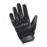 M-Tac Handsker Assault Tactical Mk.4 - sorte læderhandsker med forstærkede knoer til våbenhåndtering og justerbar velcro