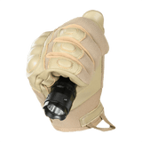 M-Tac Handsker Assault Tactical Mk.4 i ægte læder med forstærket håndflade, støddæmpende knoer og velcro til perfekt pasform.