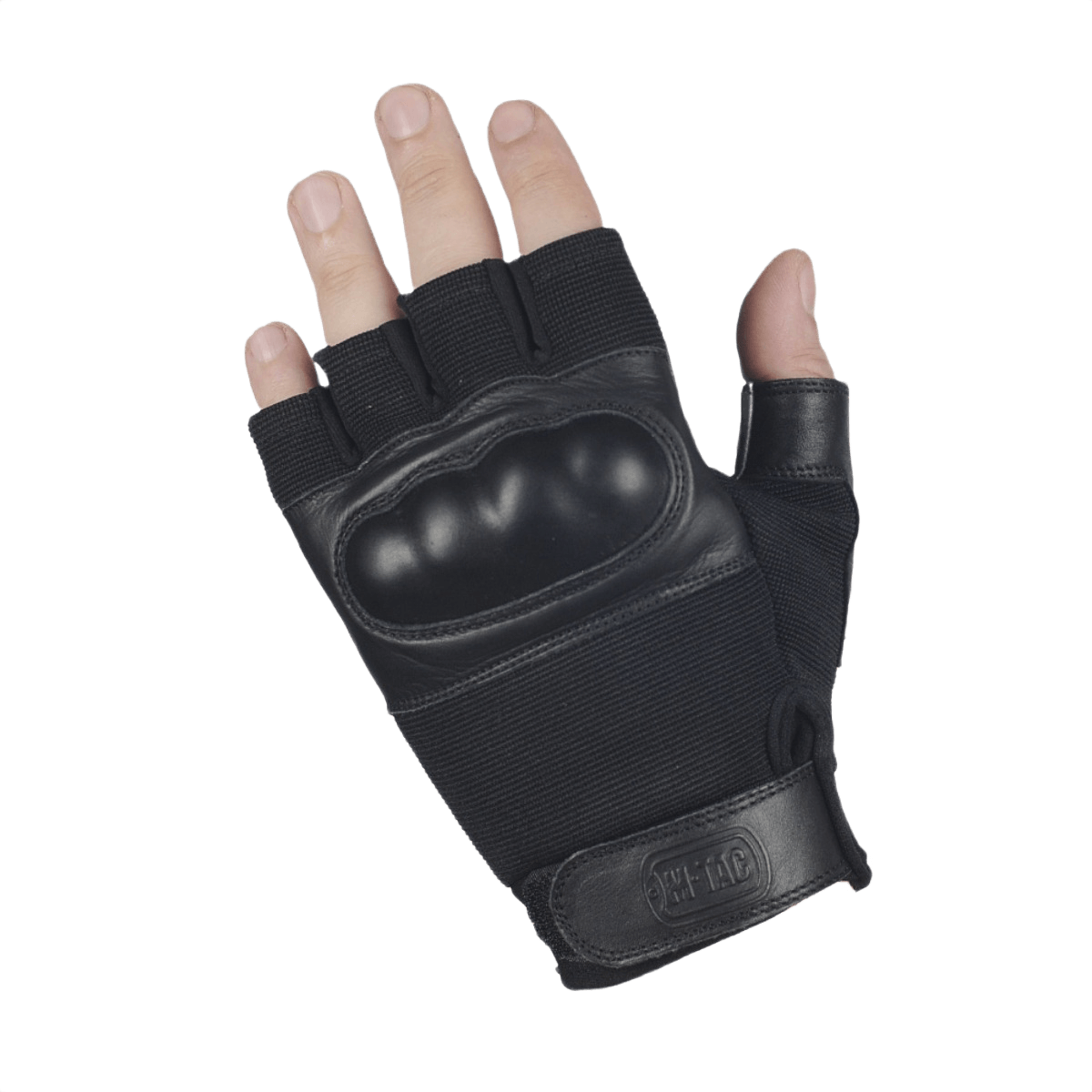 M-Tac Fingerløse Handsker Assault Tactical Mk.4 med ægte læder og justerbar velcro for taktisk brug og non-slip greb.