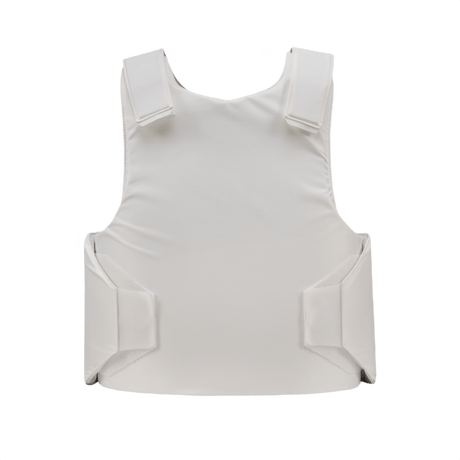 Anorak Niobium® Concealable IV Stik & Skudsikker Vest i hvid, avanceret beskyttelse mod skydevåben og knive, letvægts og holdbar.