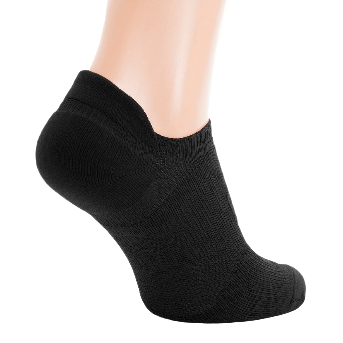 M-Tac Sportsokker til løb og fritidsaktiviteter, ergonomisk pasform og fremragende ventilation, sort farve, tæt elastisk manchet.