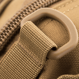 Nærbillede af M-Tac Urban Line City Patrol Fastex Taske lavet af slidstærkt 600D polyester med PVC-coating og praktiske lommer