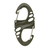 M-Tac Plast S-Krog Karabinhage i plast og stål, ideel til nøgler og let udstyr, velegnet til daglig brug, ikke til klatring.