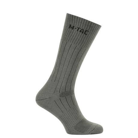 M-Tac Sokker Tactical Army i grå, komfortable og holdbare sokker i bomuldsblanding til mænd, ideelle til hverdag og træning.