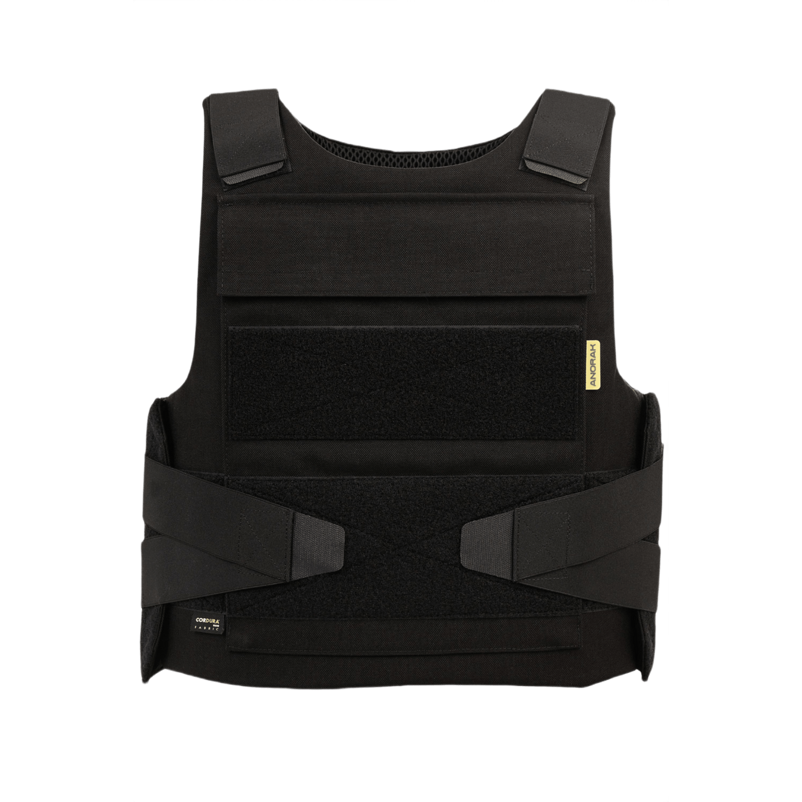 Anorak Chromium® Duty II Skudsikker Vest i sort med CORDURA® yderskal og 3D SPACER Coolmax® foring, designet til maksimal beskyttelse.