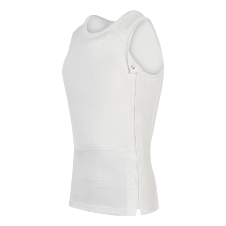 Anorak Rhodium® Undershirt I med soft armor-plader til niveau IIIA-beskyttelse, designet til diskret brug under tøj.