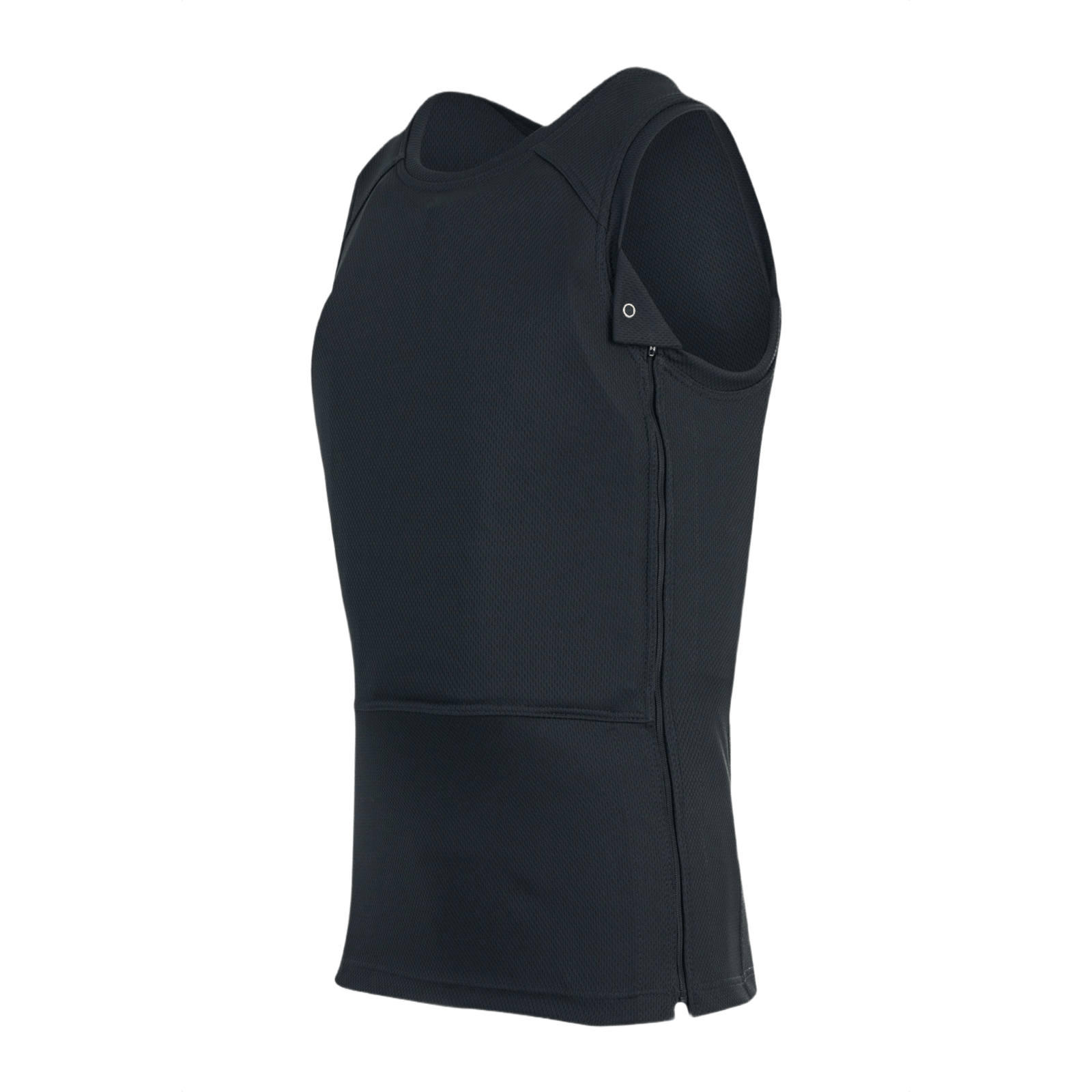 Anorak Rhodium® Undershirt II soft armor-vest med høj skjulbarhed og NIJ 0101.06 niveau IIIA knivbeskyttelse, sort