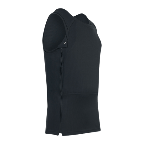 Anorak Rhodium® Undershirt II soft armor-vest, NIJ niveau IIIA-beskyttelse, sort design, høj skjulbarhed, fuld torso-beskyttelse