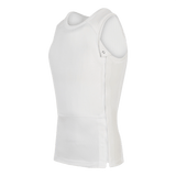 Anorak Undershirt I Cover, hvidt og diskret beskyttelsesundershirt med THERMOCOOL™ og COOLMAX® til temperaturregulering og antibakteriel effekt.