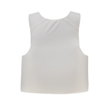 Anorak Concealable IV Cover i hvidt, ultra-tyndt rip-stop stof, designet til diskret dækning og komfort ved lang tids brug.