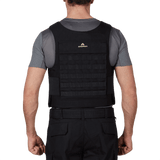 Anorak Duty III-M Cover, ergonomisk designet til politibetjente med PALS webbing til montering af MOLLE-udstyrslommer, bagfra.