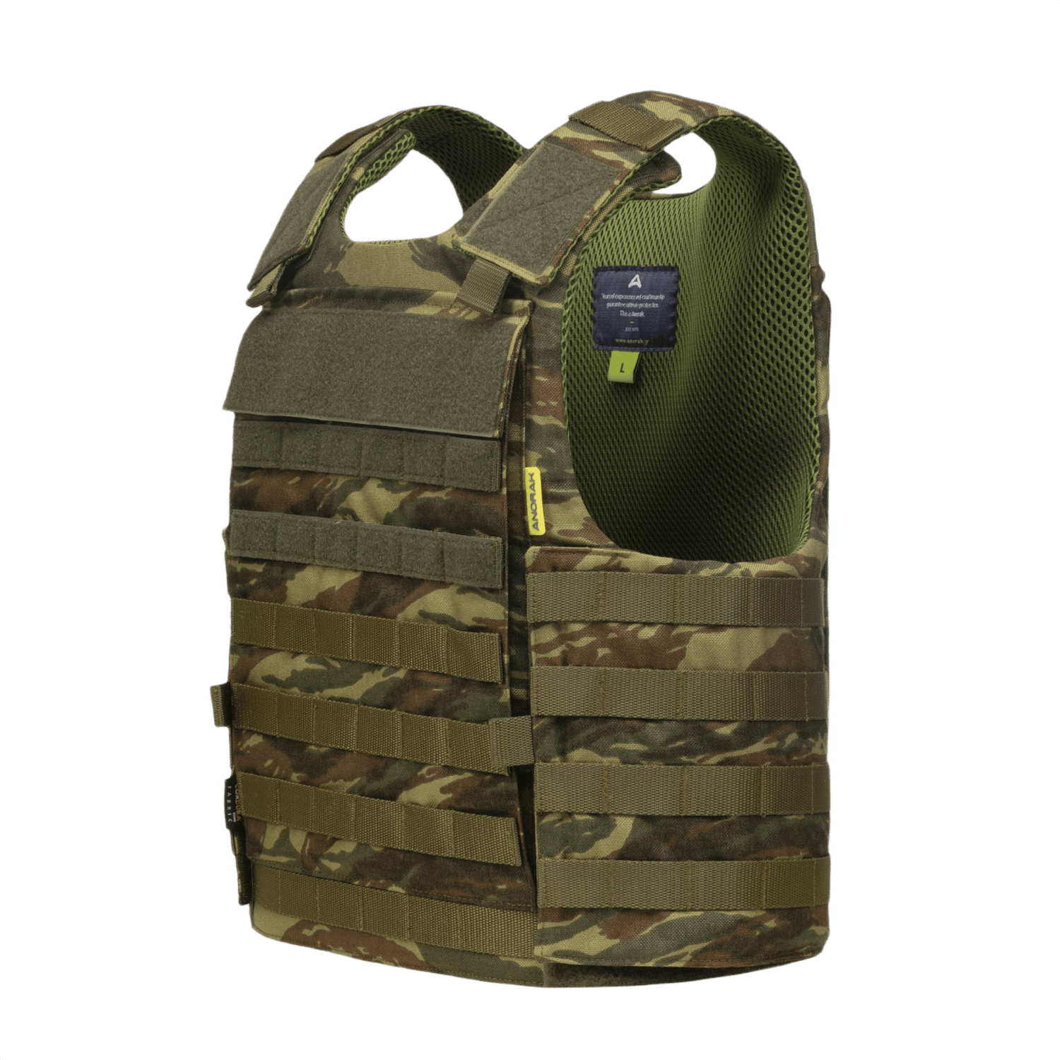 Anorak Rhodium® Tactical I Stik & Skudsikker Vest, niveau IIIA beskyttelse, kamuflage farve body armor-vest