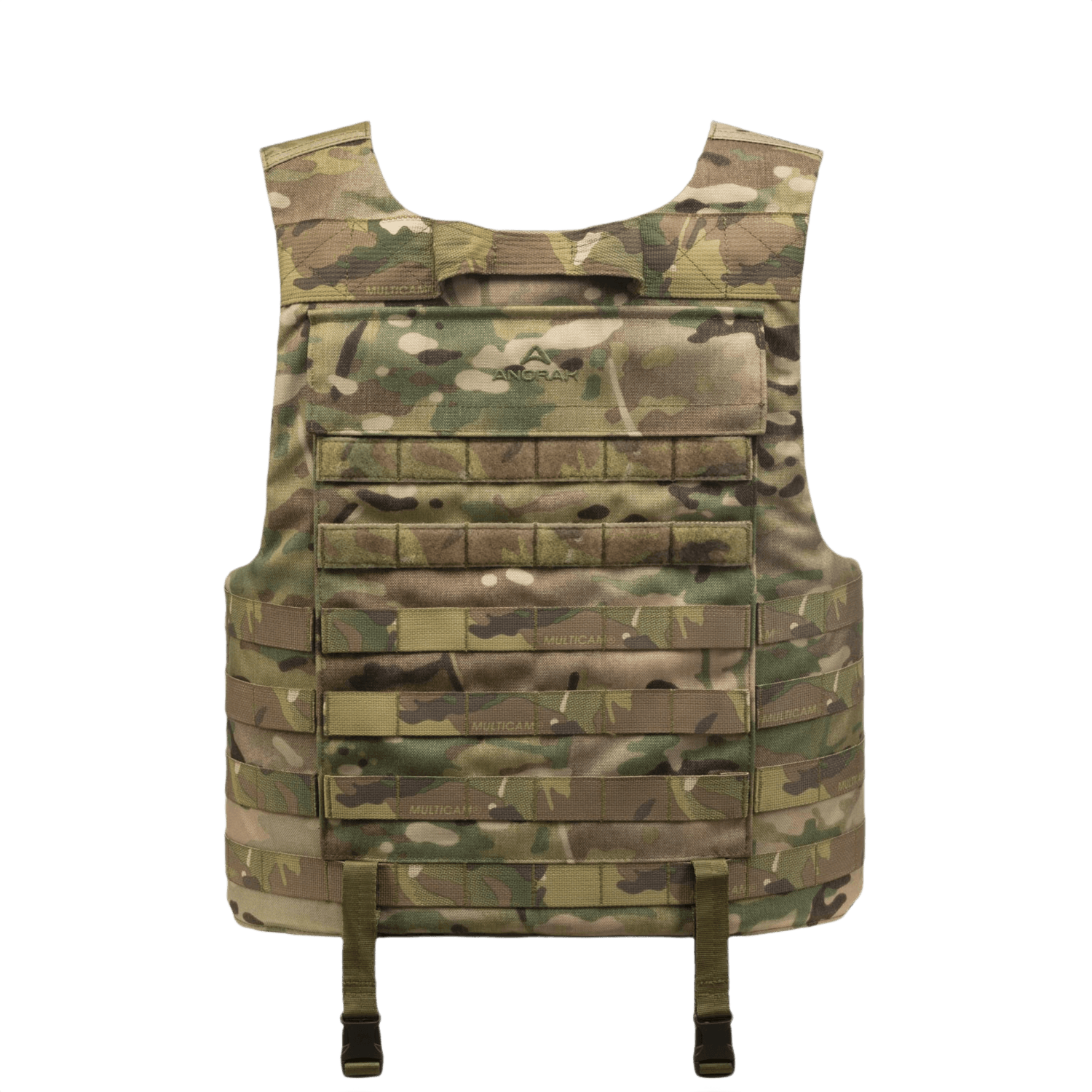 Anorak Rhodium® Tactical I MultiCam® Stik & Skudsikker Vest til beskyttelse, niveau IIIA, i camouflagemønster.
