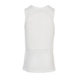 Anorak Rhodium® Undershirt II i hvid, set bagfra, designet til skjulbar beskyttelse mod knive og skud i overensstemmelse med NIJ 0101.06-standarden.