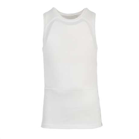 Anorak Undershirt I Cover i hvid, tilbyder maksimal diskretion og temperaturregulering med THERMOCOOL™ og COOLMAX® teknologi.