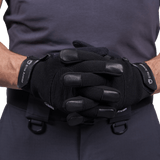 Nærbillede af materialerne på Elite Armor Baseline handsker