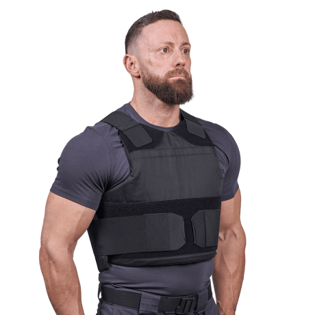 EA Impact - NIJ Level IV Bundle - Skud & Stiksikker Vest i sort med Level IV traumeplader, kropsbeskyttelse, vist i galleri position 1.
