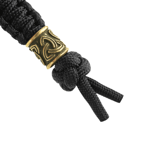 M-Tac Lanyard Skandinavisk Small Triquetra i flettet paracord med dekorativ perle og nordisk design.