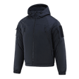 M-Tac Alpha Gen.III Pro vinterjakke i svart, ideell for ekstremvær, vannavvisende nylon og G-Loft-isolasjon, komfort ned til -20°C.