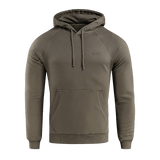 M-Tac Hættetrøje Cotton Raglan i olivengrøn med raglanærmer og hætte, ideel til daglig brug og en aktiv livsstil.