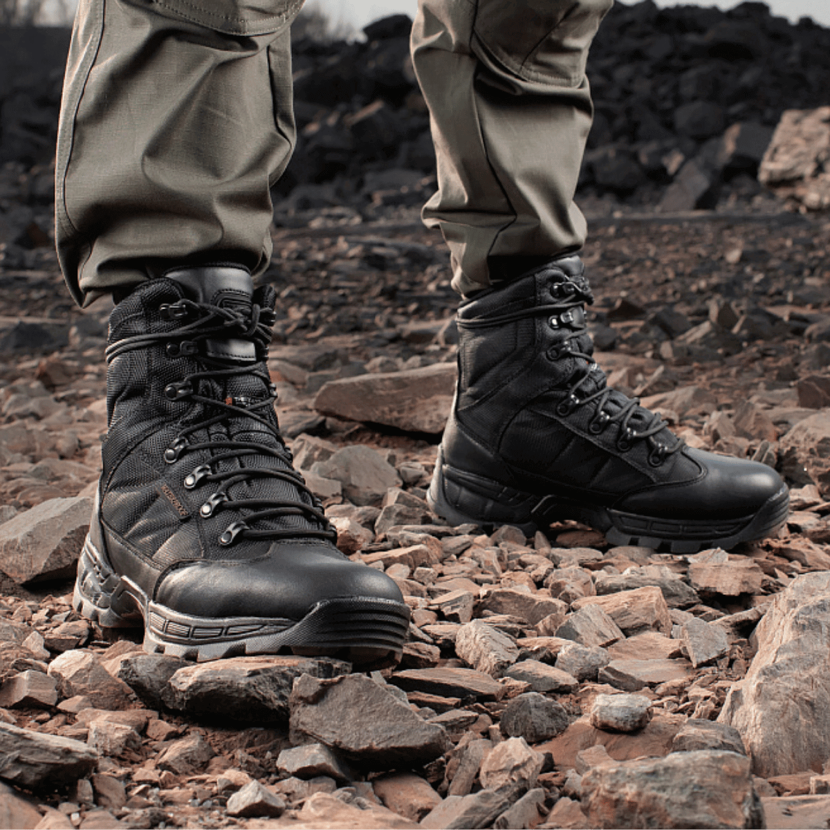 M-Tac Vinter Taktiske Støvler Thinsulate på klippegrund