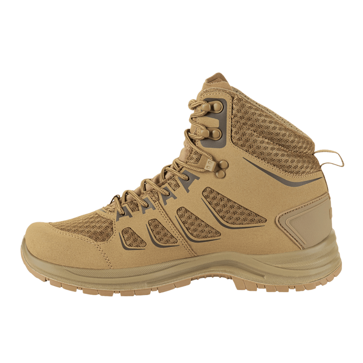 M-Tac Taktiske Sommerstøvler Iva, let og åndbar taktisk støvle med syntetisk nubuck og mesh, ideel til varme forhold.