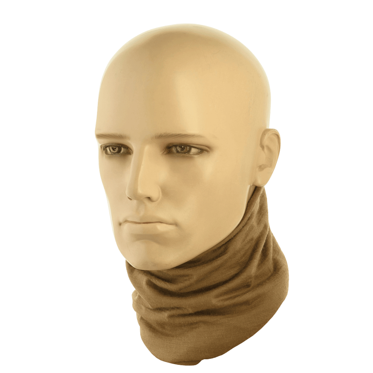 M-Tac Tubehalstørklæde i Merinould på mannequin, multifunktionelt tøj lavet af 100% merinould, perfekt til isolering og fugttransport.