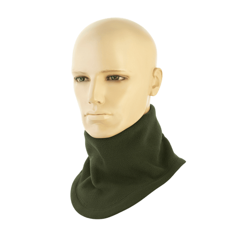 M-Tac Anatomisk Snood Justerbar Elite Fleece (320 g/m²) i grøn på mannequin, perfekt til koldt vejr og multifunktionel brug.