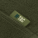 Mærketikette på M-Tac Anatomisk Snood Justerbar Elite Fleece (320 g/m²) i grøn fleece materiale.